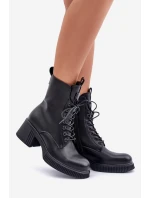 Zateplené dámské boty z přírodní kůže Černé Vinceza 66671 Zateplené dámské boty z přírodní kůže Černé Vinceza 66671