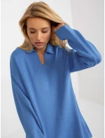 Dámský svetr LC SW 2261 .00P modrá - FPrice