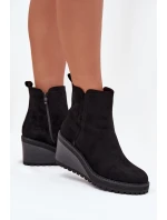 Boty na klínovém podpatku  model 216847 Step in style