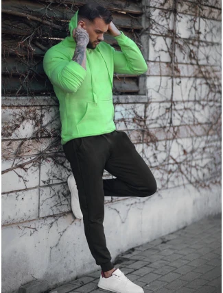 FashionStreet pánská zeleno-černá tepláková souprava AX0747