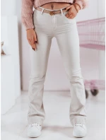 Dámské džínové kalhoty FLAREJOY light beige FashionStreet UY2367 Dámské džínové kalhoty FLAREJOY light beige FashionStreet UY2367