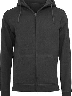 Build your Brand BY 012 Mikina s kapucí z těžké bavlny 56.0012 charcoal