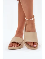 Dámské Pantofle Béžové 4FMM00FFLIF031A-83S