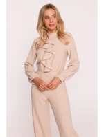 S420 Kombinéza s volánem - béžová