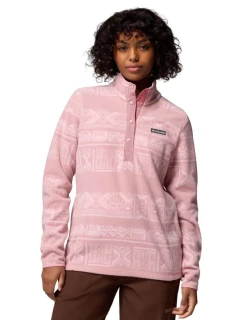 Columbia Benton Spring Printed 1/2 Snap 2085611659 Pink L