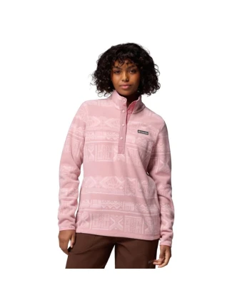 Columbia Benton Spring Printed 1/2 Snap 2085611659 Pink L