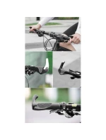 Rukojeti řídítek Rockbros s rohy černé