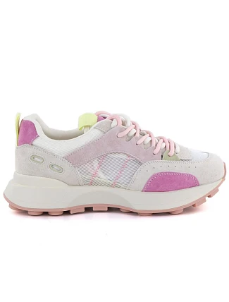 Dámské semišové kožené polobotky růžové Vinceza 66725