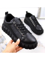 Big Star W INT1919 černé boty na platformě Big Star W INT1919 černé boty na platformě