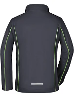 Daiber JN 1121 Dámská softshell bunda s odepínacími rukávy 02.1121 iron grey/green