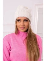 Dámská čepice Danuta K331 light ecru
