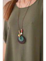 Sada halenky + kalhot s přívěskem světlo khaki