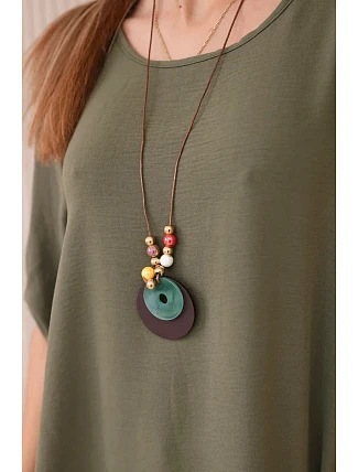 Sada halenky + kalhot s přívěskem světlo khaki