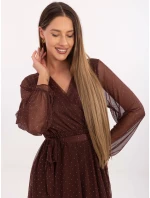 Šaty MI SK 61430.62 hnědé Šaty MI SK 61430.62 hnědé