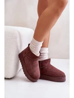 Sněhule Dámské Na Platformě Zateplené Kožíškem Tmavě Hnědé Xamella Sněhule Dámské Na Platformě Zateplené Kožíškem Tmavě Hnědé Xamella