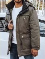 FashionStreet khaki pánská zimní bunda TX4279