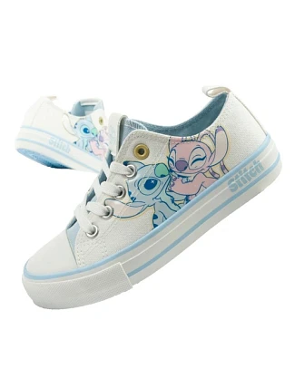 Leomil dětské sportovní boty Stitch pohodlné světle bílé