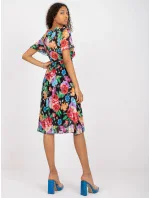 Šaty DHJ SK 13162.92 černá a červená Šaty DHJ SK 13162.92 černá a červená