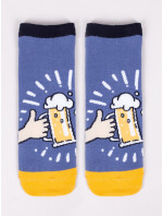 Yoclub Bavlněné ponožky vzory barvy SKS-0086F-B800 Modrá