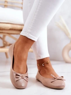 Dámské Baleríny Klasické růžove Fimme