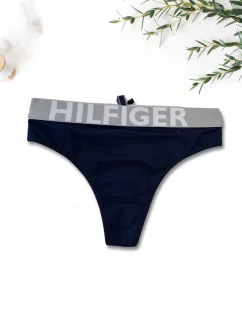 Dámská tanga UW0UW00504 modro-šedé - Tommy Hilfiger