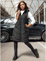 Dámská dlouhá vesta LIDMAN černá FashionStreet TY4561