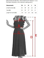 589-4 Dlouhé šaty s jemným třpytem a korzetovým zavazováním na zádech - béžovo-růžové s třpytkami