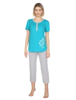 Dámské pyžamo 665 turquise - REGINA Dámské pyžamo 665 turquise - REGINA