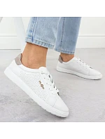 Filippo bílá kožená sportovní polobotka DP6738