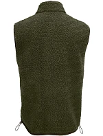 SOL'S Fury Bodywarmer Fleecová vesta Sherpa 25.4041 army/dark army SOL'S Fury Bodywarmer Fleecová vesta Sherpa 25.4041 army/dark army