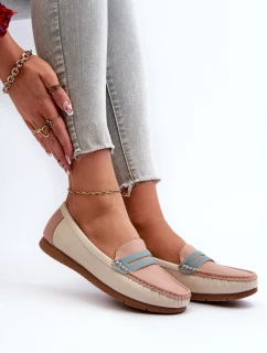 Dámské mokasíny z eko kůže růžové Vikitara