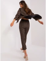 DHJ kalhoty SP 13926 5.62P černá a béžová