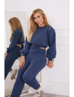 Zateplená souprava s krátkou džínovou mikinou Zateplená souprava s krátkou džínovou mikinou