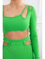 Sada s blůzou top zelená neonová Sada s blůzou top zelená neonová