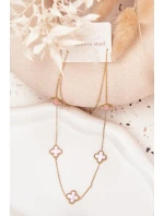 Nerezový řetízek z růžového zlata