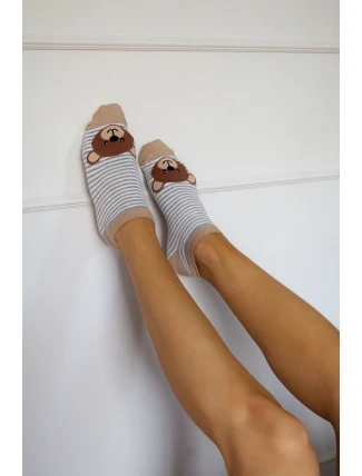 Dámská obuv Velké hlavy medvídků s pásky. Novinka 1146.057