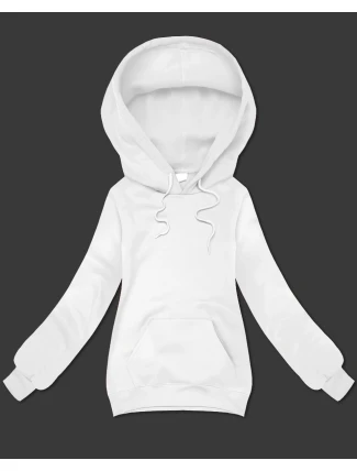 Bílá volná klokaní mikina s kapucí S'West (B-11#)