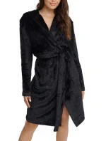 Dámský župan 41066 Glossy black - HENDERSON