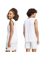 Adidas Entrada 26 dětské tričko bez rukávů bílé KB3935