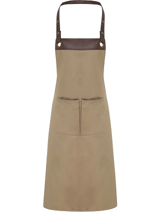 Premier PR 123 Zástěra s laclem "Espresso" 39.0123 khaki/brown