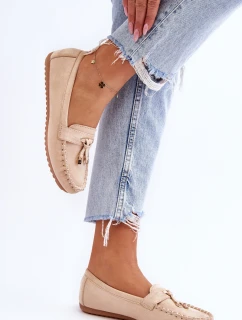 Klasické semišové mokasíny Béžová Good Time