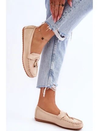 Klasické semišové mokasíny Béžová Good Time Klasické semišové mokasíny Béžová Good Time