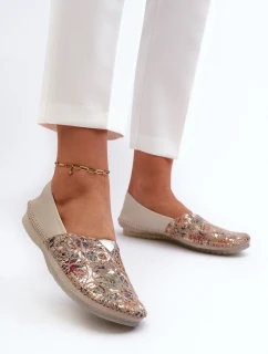 Dámské kožené baleríny Maciejka 1930B-04 Beige