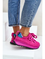 Semišové Dámské Tenisky S Tlustými Šnůrkami Fuchsie Artiker 54C1461