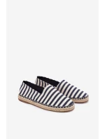 Pánské Espadrilky Z Textilu S Pásky Tmavě Modré Kerenz