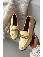 Dámské mokasíny s ozdobným detailem Žluté Rosynne
