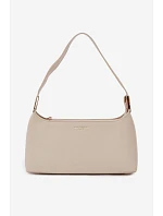 Kožená kabelka Tielle světle béžová