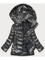 Stříbrná prošívaná bunda pro přechodné období (BR9790-70) Stříbrná prošívaná bunda pro přechodné období (BR9790-70)