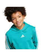 Dětská fleecová mikina adidas 3 Stripes 225 Turquoise JN2417