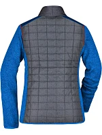 Daiber JN 741 Dámská pletená hybridní bunda 02.0741 royal melange/anthracite melange